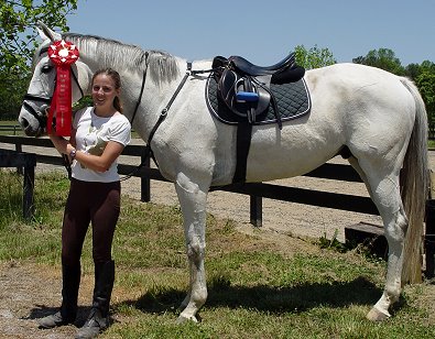 Grayboo and Amanda finished in 2nd place at Pine Top in the Junior Novice division in April.