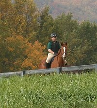 Honor and Valor with mom Dana enjoying the brillant fall colors in North Georgia.