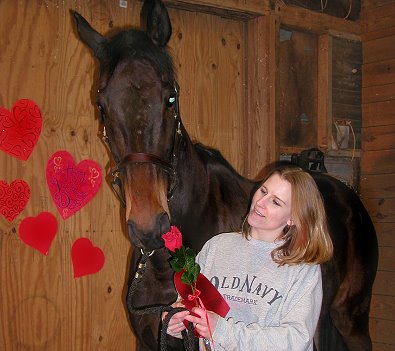 Paula came to the farm to be a "Friend of Bits & Bytes Farm" and turned into a boarder when her husband surprised her with her favorite horse Joe Bear on Valentine's Day 2007. 