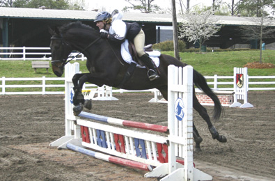 Paula and Joe Bear compete in a horse show at Wills Park in Alpharetta, GA. April 2005 