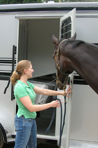 Joe Bear gets a new Hawk horse trailer from his dad David.