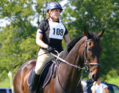 OTTB - Joe Bear and Paula enjoy competing in the cross country phase.