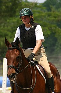 Joe Kelly's Tune's first ride with Elizabeth