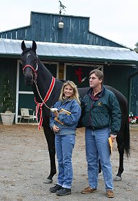 Legacy's Star with new owners Michael and Lana Wuolukka.
