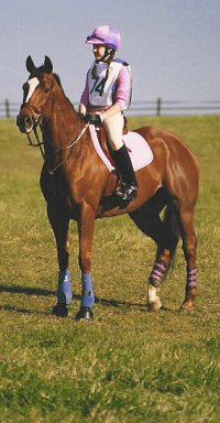 Lylle and Meg at their first combined training event.