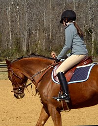 Lylle and Meg at Pony Club. - March 2005