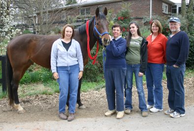 My Sparky Boy with both families.