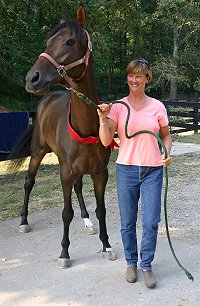 Onefortheroad aka "Rocky" and new mom Mary Forrester of Aiken, SC