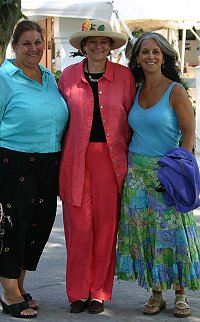 Three sisters at the Saratoga Race Course.