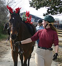 Fort Mason was decorated for the Thoroughbreds Birthday party. January 1, 2005.