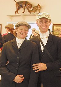 Elizabeth & Barry at the hunt breakfast.