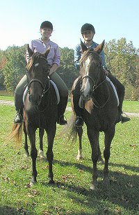 Amy and Courtney - fans of our Web site.