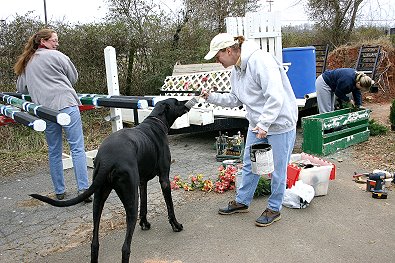 Even painting fences is fun at Bits & Bytes Farm