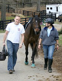 Rachael and her friend Robert.