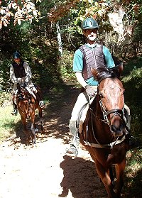 Ex-race horses enjoy trail riding too! - October 15, 2005