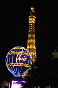 Paris, Paris, Las Vegas at night!