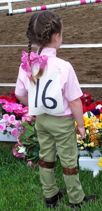 Grace Elmore rode at her first horse show. May 6, 2007