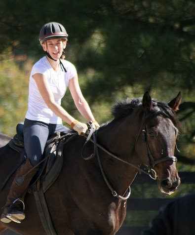 Allison Moul is a "Friend of Bits & Bytes Farm" who is helping to train OTTBs as she is learning herself!