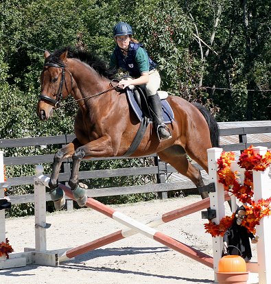 Snowdance Kid and Kimberly Horne at the Imtiaz Anees jumping clinic. October 7, 2006
