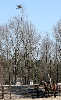 De-spooking with helicopters.